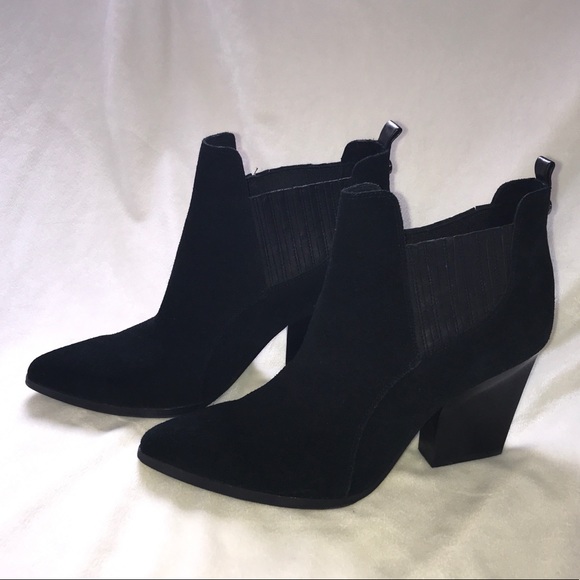 donald pliner suede ankle booties